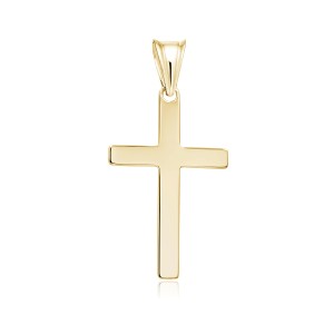 Cruce argint placată cu aur galben DiAmanti K0249G-DIA (Argint 925‰ 1 g.)